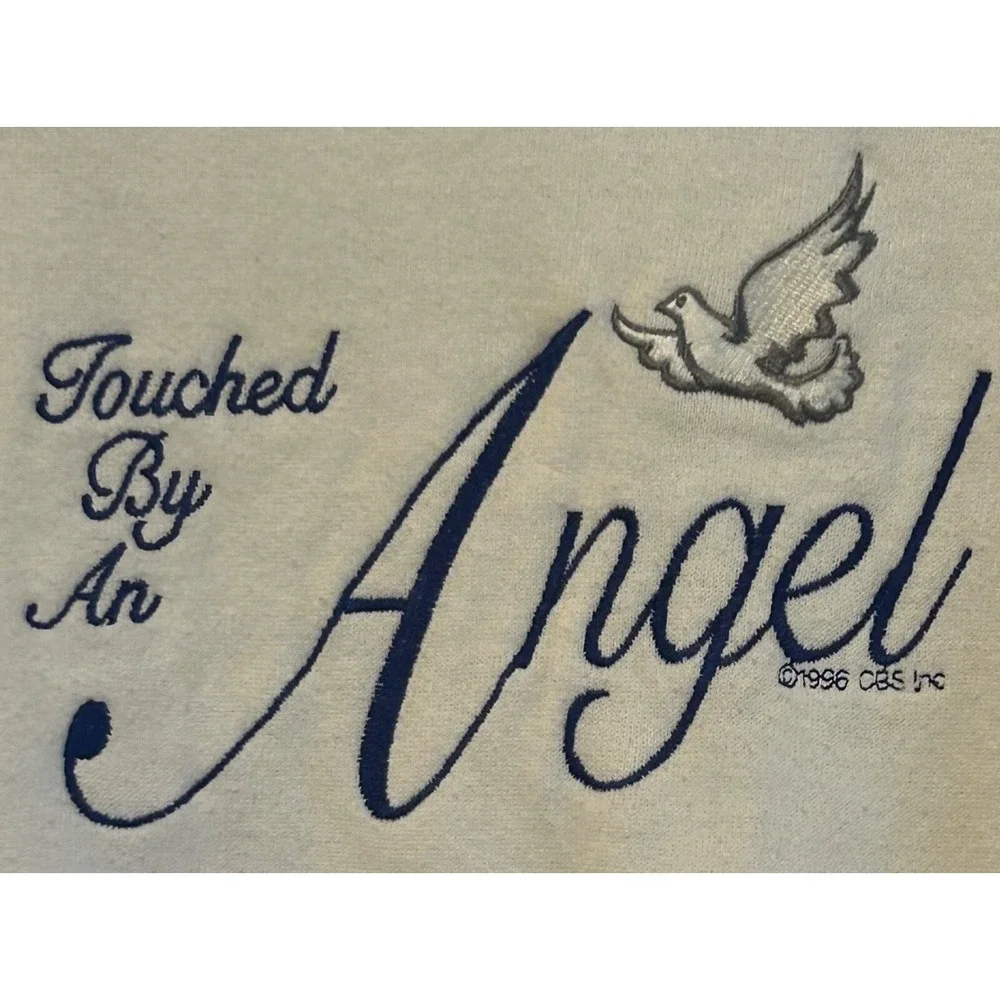 Vintage 1996 Touched By An Angel CBS Crewneck Sweatshirt - Size L
